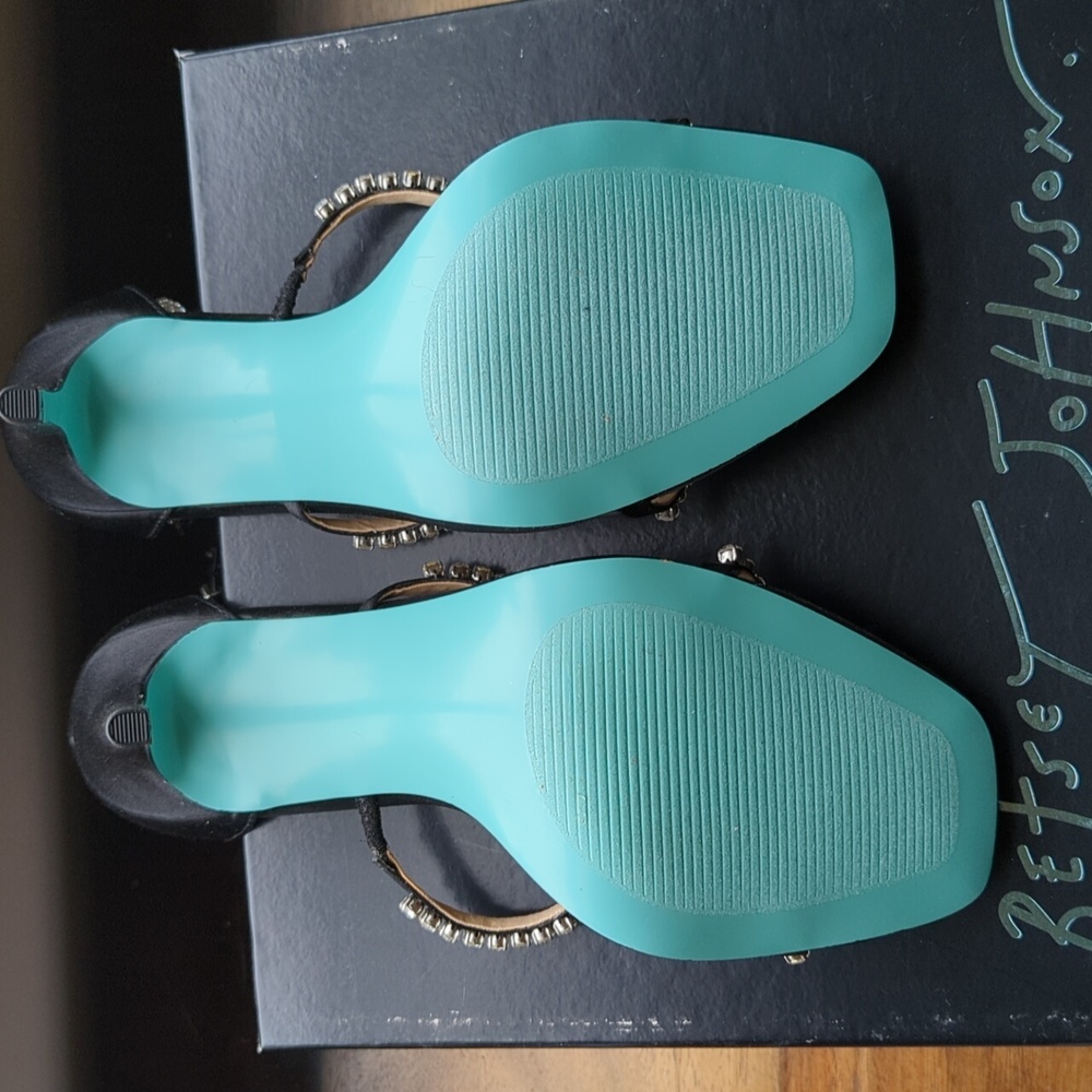Betsey Johnson SB-Elisa Rhinestone Evening Sandals Size 6 - Picture 5 of 6